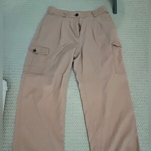 LOFT Wide Leg Cargo Pants in Beige